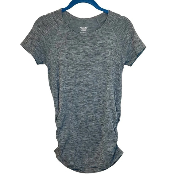 Athleta Short sleeved Shirred top. Size Small - Picture 2 of 8